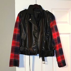 Biker/Moto Jacket w/ Paid Sleeves
